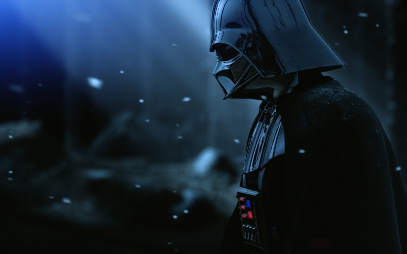 4K, film, star wars, darth vader, hat, armor backgrounds, snow