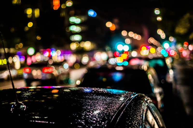 car, dark, transportation, city, cityscape, city Life, architecture, land Vehicle, spotted, street Light, mode of transportation, night, traffic, vehicle light