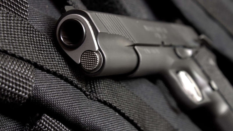 black, social issues, textile, violence, automatic, close-up, sign, indoors, police Force, selective focus, M1911, crime, gray, communication, black Color