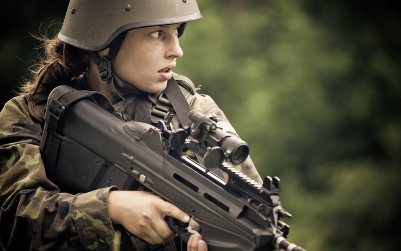 uniform, weapon, army, armed forces, camouflage clothing, government, one person, 2K, f, clothing, Soldier, girl, military uniform, protection, War and Army
