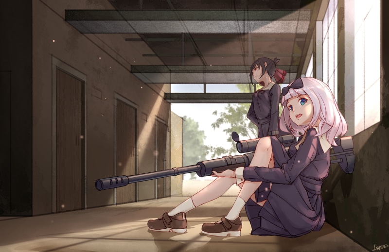 Anime, 1080P, Kaguya Shinomiya, Chika Fujiwara, Kaguya-sama: Love is War