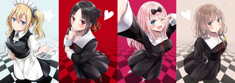 Anime, Kaguya Shinomiya, Kaguya-sama: Love is War, 4K, Miko Iino, Ai Hayasaka, Chika Fujiwara