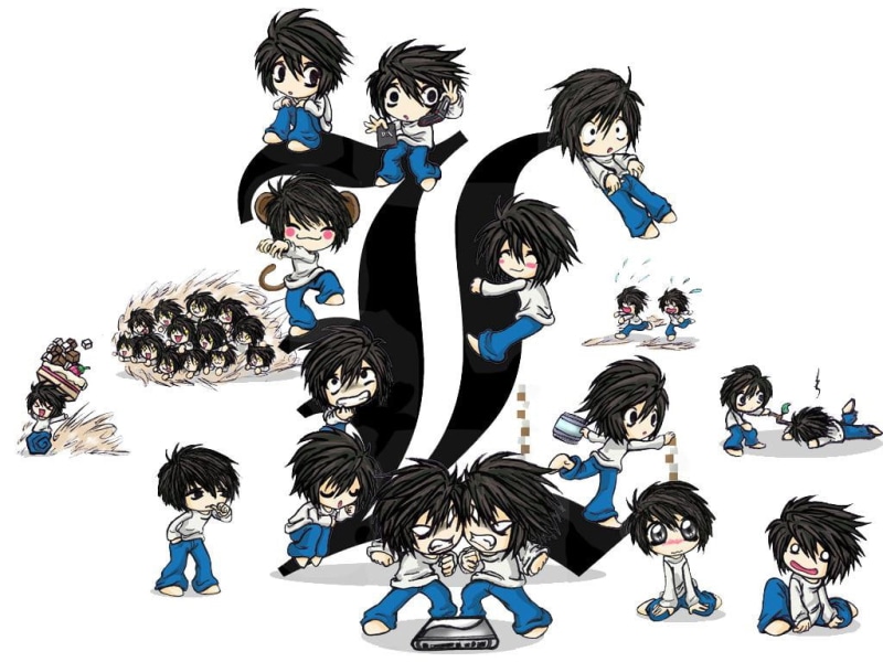 l, 480P, death note, death, x, anime, hd, art, note, L.