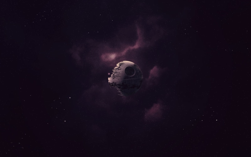 Star Wars, space exploration, galaxy, space, ball, Death Star, 2K, night, soccer, star - space, dark, sky, team sport, astronomy, nature, no people, sports equipment