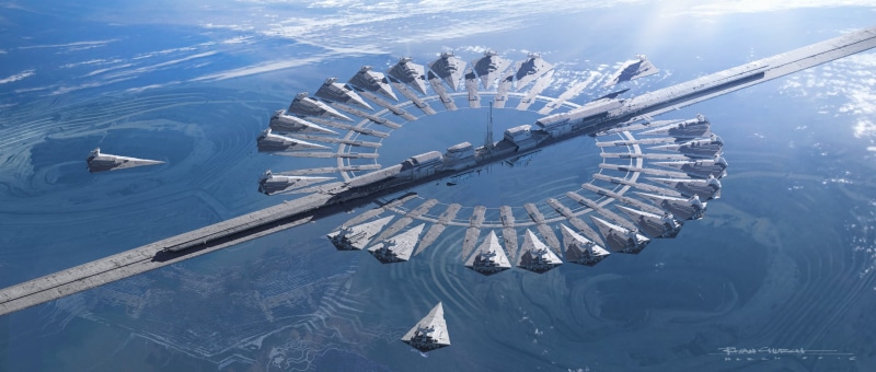 2K, concept art, Rogue One: A Star Wars Story, Star Wars, Star Destroyer