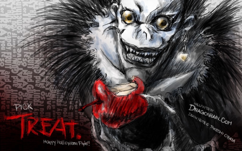death note, note, hd, death, anime, Ryuk, art, x, 720P