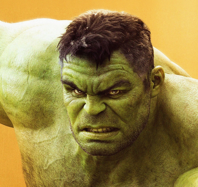 adult, men, males, human body part, front view, green color, one person, headshot, human face, looking at camera, close-up, Bruce Banner, hairstyle, real people