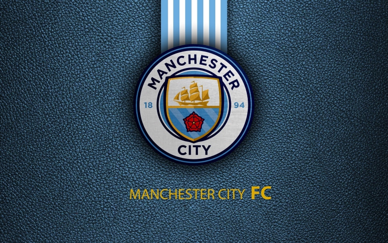 Manchester City, English Club, 4K, Football, Emblem, Soccer, Logo