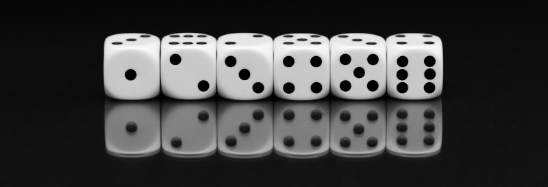 patience, no people, day, dices, in a row, cube, leisure activity, cube shape, lose, numbers eyes, number, black background, arts culture and entertainment
