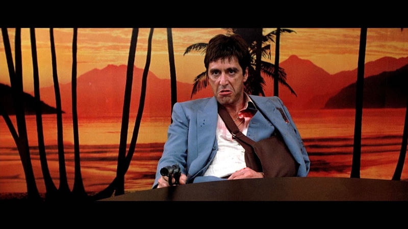 blood, dark, movie, film, weapon, gun, scarface, drama, crime, 1080P