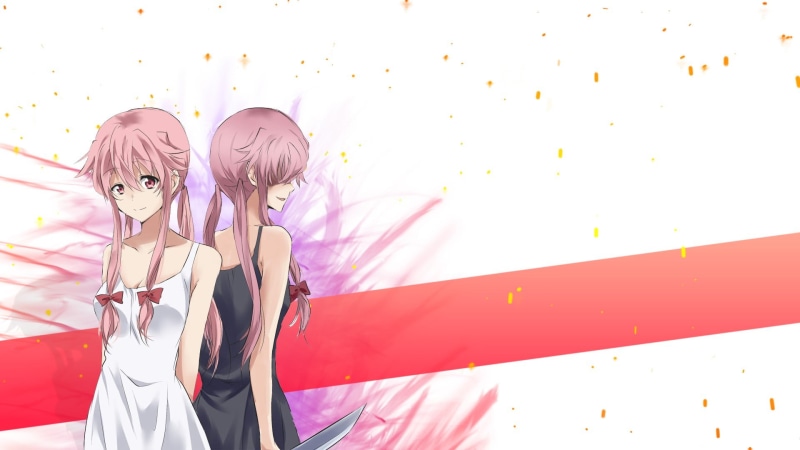 two people, girls, anime, pink color, young women, looking at camera, haired, togetherness, portrait, positive emotion, lifestyles, bonding, females, friendship