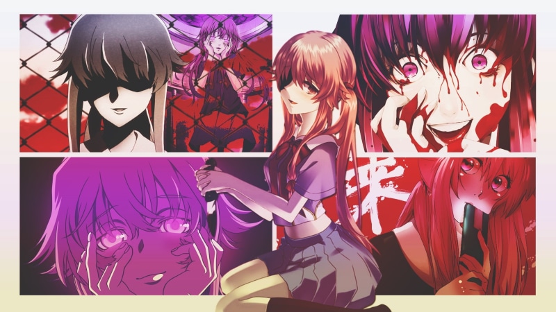 anime girls, Gasai Yuno, Mirai Nikki, 1080P