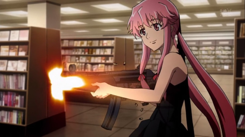 720P, Mirai Nikki, Anime, Yuno Gasai HD Wallpaper