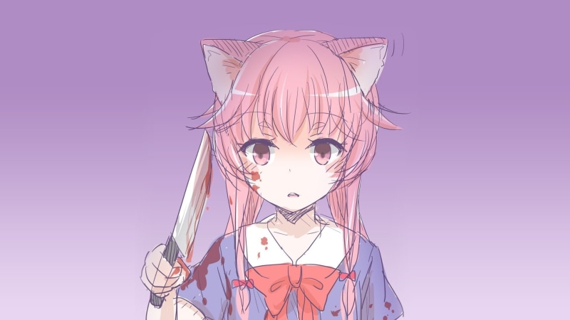 Yuno Gasai, Mirai Nikki, Anime, 1080P