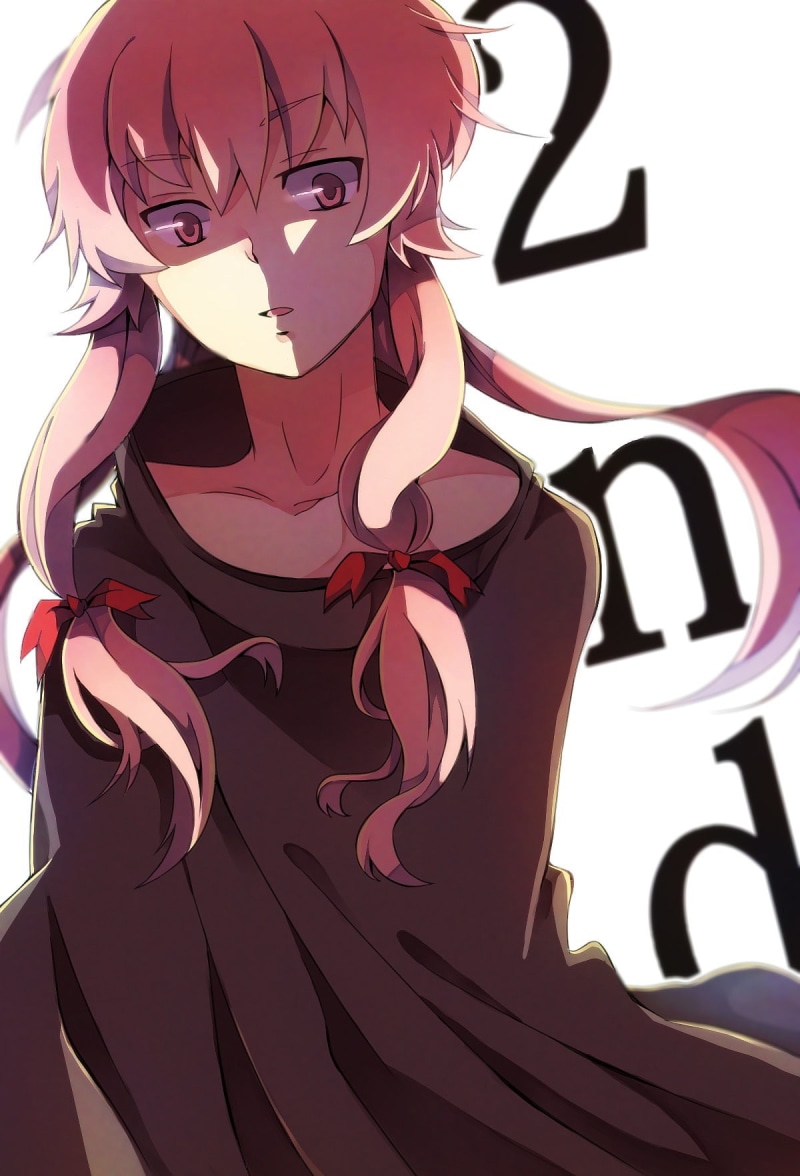 Mirai Nikki, Gasai Yuno, 720P, anime girls