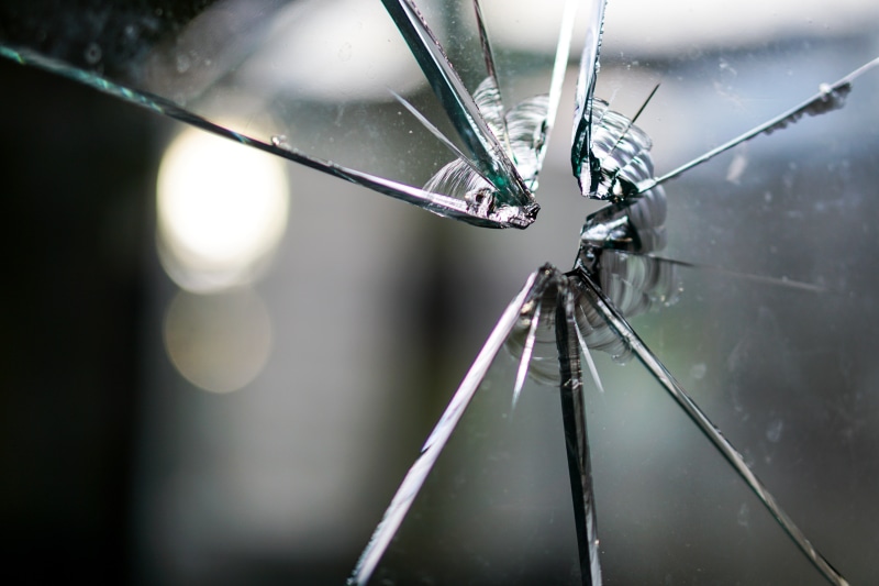 bullet hole, splitter, glass breakage, drop, close-up, window pane, structure, insect, shoot, disc, invertebrate, jumped, crime, 5K, broken, damage, fragility