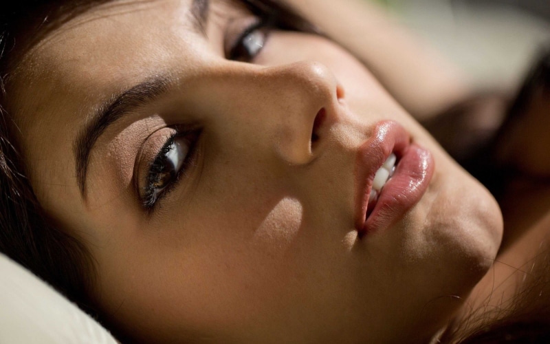young adult, indoors, portrait, lying down, 2K, valentina nappi juicy lips, human body part, close-up, eyes closed, relaxation, human face, beautiful people