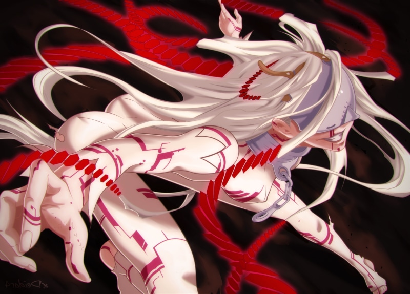 Deadman Wonderland, blood, Shiro (Deadman Wonderland), 2K