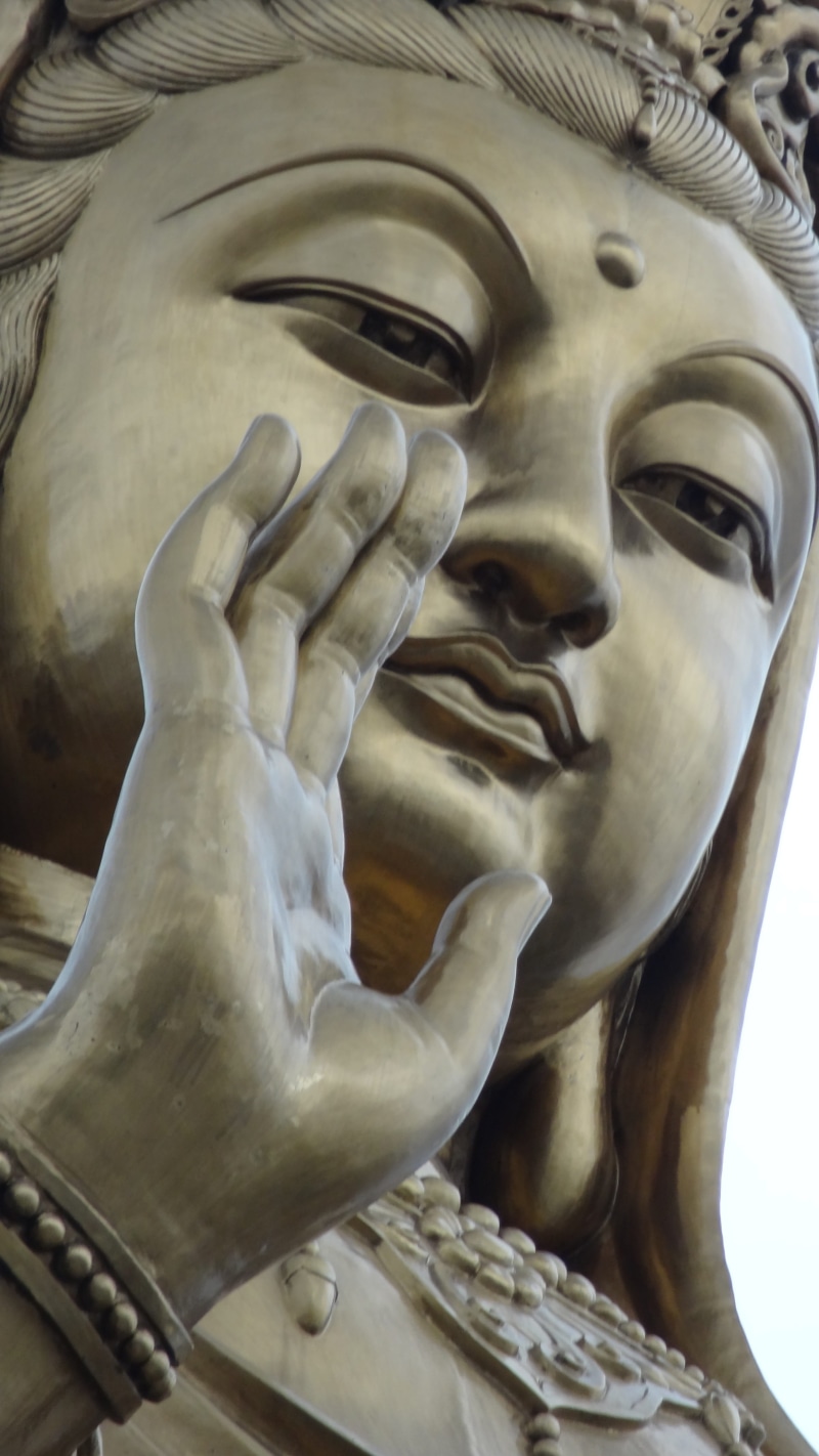 indoors, male likeness, representation, close-up, art and craft, travel, travel destinations, human representation, Guan Yin, 4K, no people, craft, history