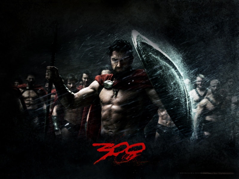 Sparta, rain, 300 Spartans, warrior, look, 720P, shield, king, Leonid