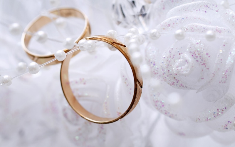 depth of field, wedding, love, depth, field, decorations, photography, romance, 1080P, ring