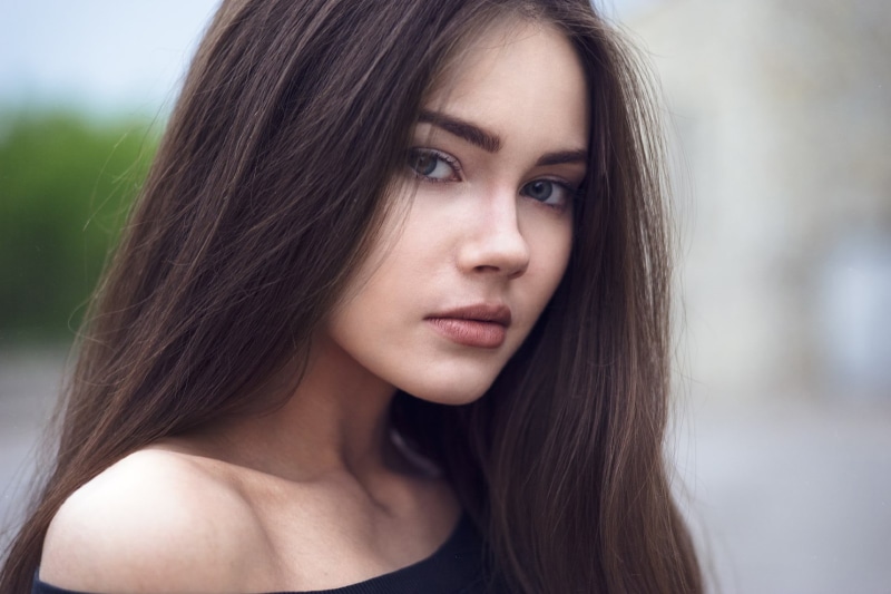 teenager, beautiful woman, body part, beauty, one person, portrait, headshot, beautiful people, hairstyle, depth of field, brown hair, young women, women
