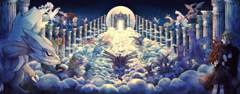 moon, zekrom, dratini, chain, haxorus, latias, 2K, kyurem, torute, arceus, flygon, pokemon, dialga, latios, 257532, com, kingdra, vibrava, shelgon, konachan
