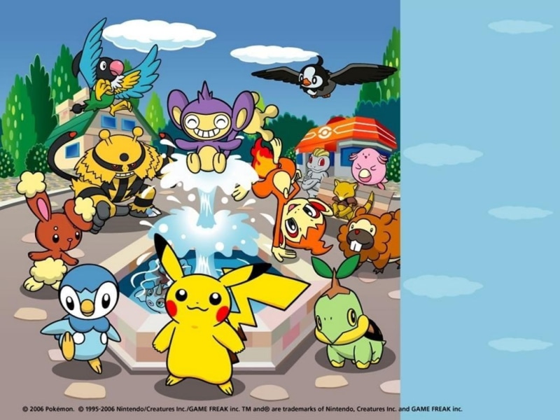 Aipom (Pokemon), mode of transportation, Electivire (Pokémon), Goldeen (Pokemon), transportation, Starter Pokemon, Pikachu, Starly (Pokémon), Pokémon, Chimchar (Pokémon)