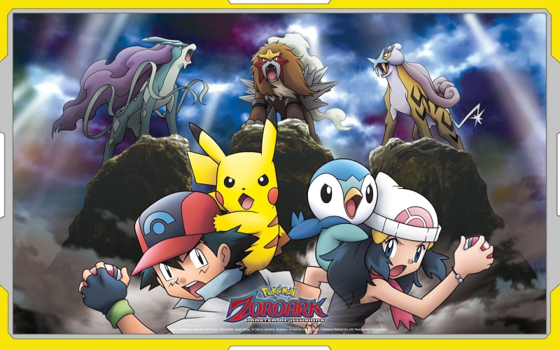Movie, Pikachu, Pokémon: Zoroark: Master of Illusions, 1080P, Raikou (Pokémon), Piplup (Pokémon), Ash (Pokémon), Entei (Pokémon), Dawn (Pokémon), Suicune