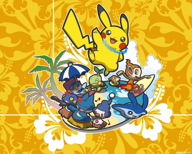 Mantyke (Pokémon), Croagunk (Pokémon), Pokémon, Turtwig (Pokémon), 720P, Mime Jr. (Pokémon), Buizel (Pokemon), Pikachu, Starter Pokemon, Piplup (Pokémon)