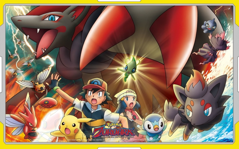 Dawn (Pokémon), Ninjask (Pokémon), Pokémon: Zoroark: Master of Illusions, Zorua (Pokémon), Celebi (Pokémon), Movie, 1080P, Scizor (Pokémon), Shuppet (Pokémon)