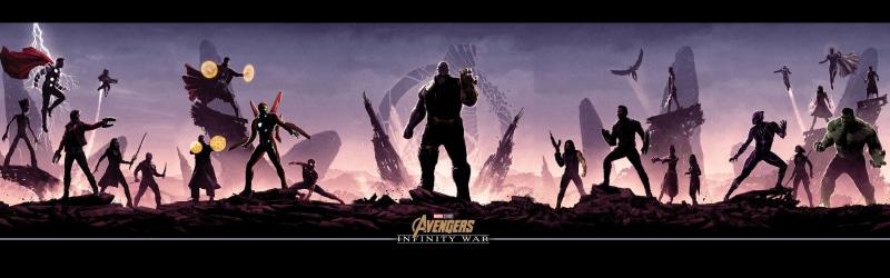 comic, The Avengers: infinity War, MARVEL, 4K, fiction, poster, characters, Avengers: Infinity War, Thanos