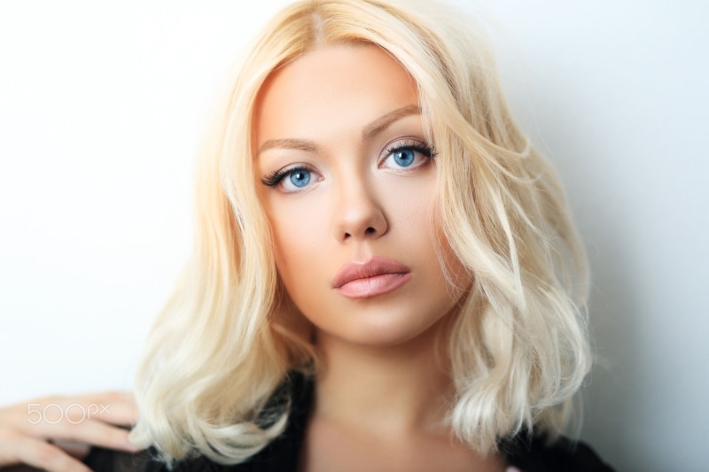 500px, blue eyes, portrait, women, simple background, 1080P, face