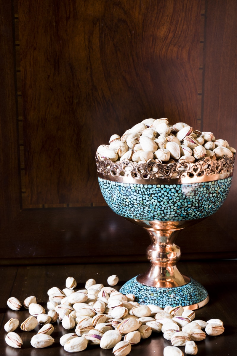 hand, vitage, indulgence, design, craft, vase, food, brown, dark, arts and crafts, raw food, heap, pistachio, no people, old, interior, copper, still life
