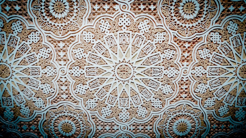 full frame, geometric, indoors, decor, stucco embellishment, arts and crafts, flooring, ceiling, interior, backgrounds, white, art, stucco ceiling, close-up