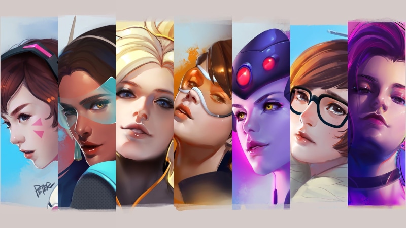 4K, Mei, Overwatch, Mercy, Zarya, Widowmaker, Tracer, Symmetra, DVa, 4K