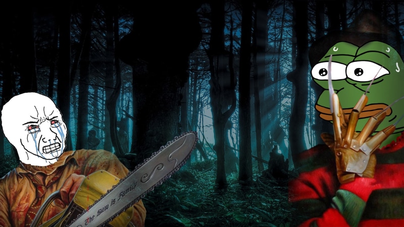obscured face, Pepe (meme), one person, mask, indoors, art and craft, Freddy Krueger, unrecognizable person, representation, human skeleton, real people