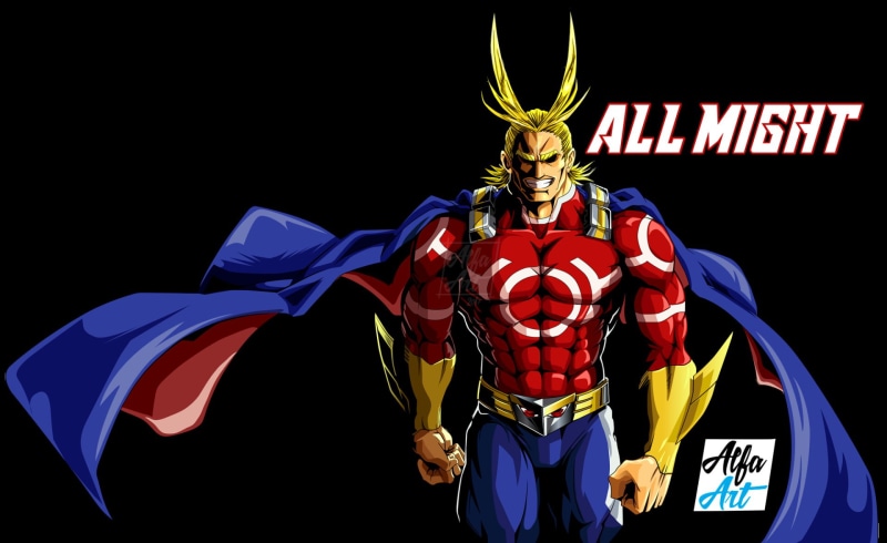 All Might, 1080P, Anime, My Hero Academia, Toshinori Yagi