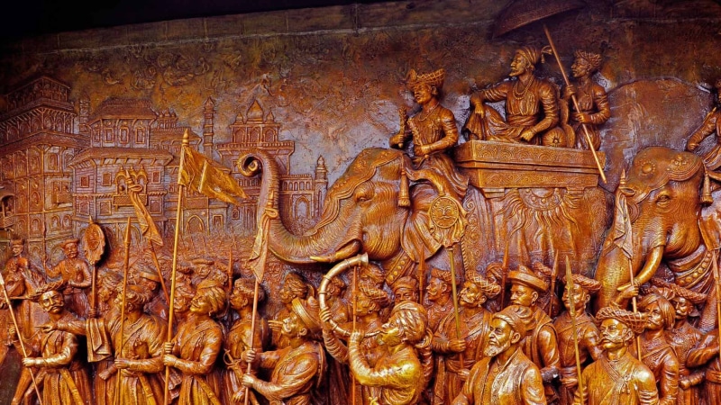 1080P, bas, India, the strength of Akluj, the sculpture of Shivaji