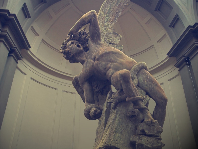 indoors, man, creativity, male likeness, the past, 1080P, low angle view, ceiling, mammal, architecture, art and craft, craft, angel, government, representation