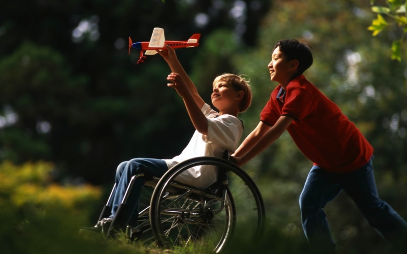 720P, children, toys, disabled, outdoors