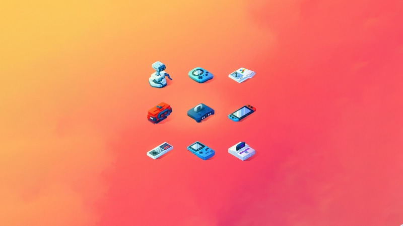 N64, Nintendo Entertainment System, video games, icons, robot, minimalism, Nintendo Switch, Super Nintendo, 2K, illustration, Nintendo 64, icon, Nintendo