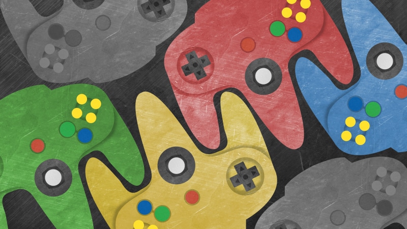 Nintendo 64, 4K, Controllers, N64, video games
