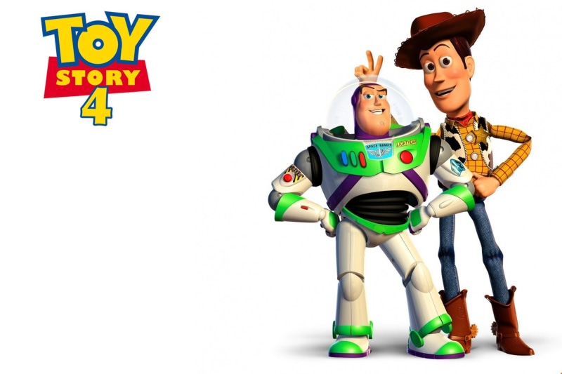 simple background, friends, 1080P, joke, Woody, movie, Toy Story, film, white background, toys, animation, Buzz Lightyear’s Spaceship, Buzz Lightyear