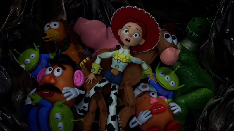 high angle view, no people, indoors, large group of objects, variation, craft, Toy Story 3, creativity, toy, close-up, Toy Story, human representation