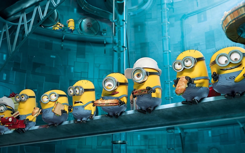 minions, illustration, cartoon, despicable, 2K