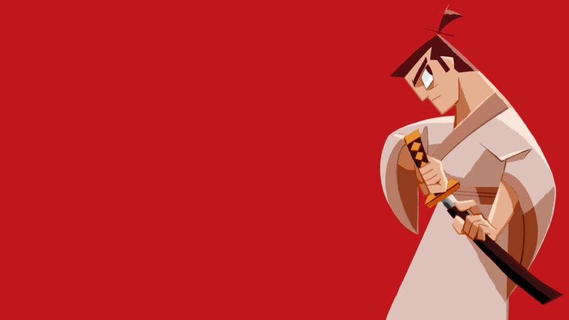 Samurai Jack, katana, 1080P, samurai, simple background