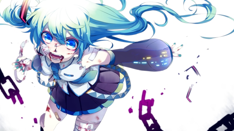 hatsune, anime girls, anime, vocaloid, wound, girls, hatsune miku, 4K, miku