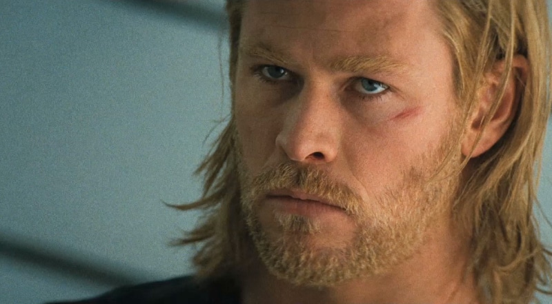720P, man, wound, movie, movie role, eyes, chris hemsworth, hemsworth, celebrities, chris, handsome man, role, blue eyes, blue, handsome, actor