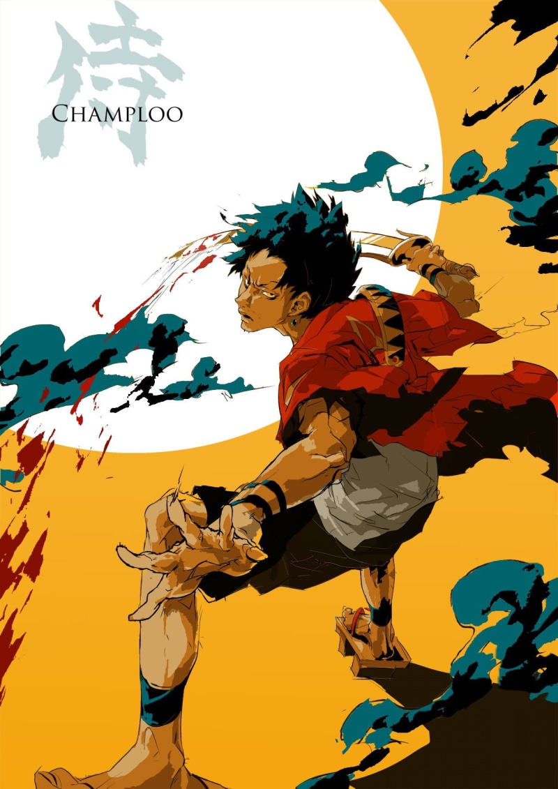 creativity, people, enjoyment, excitement, performance, Samurai Champloo, multi colored, art and craft, activity, Mugen, motion, arts culture and entertainment